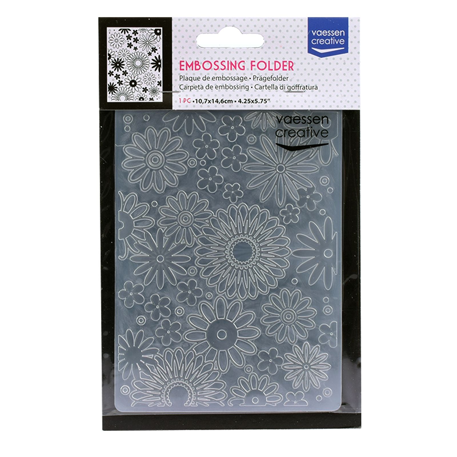 Vaessen creative • dossier de gaufrage flower power