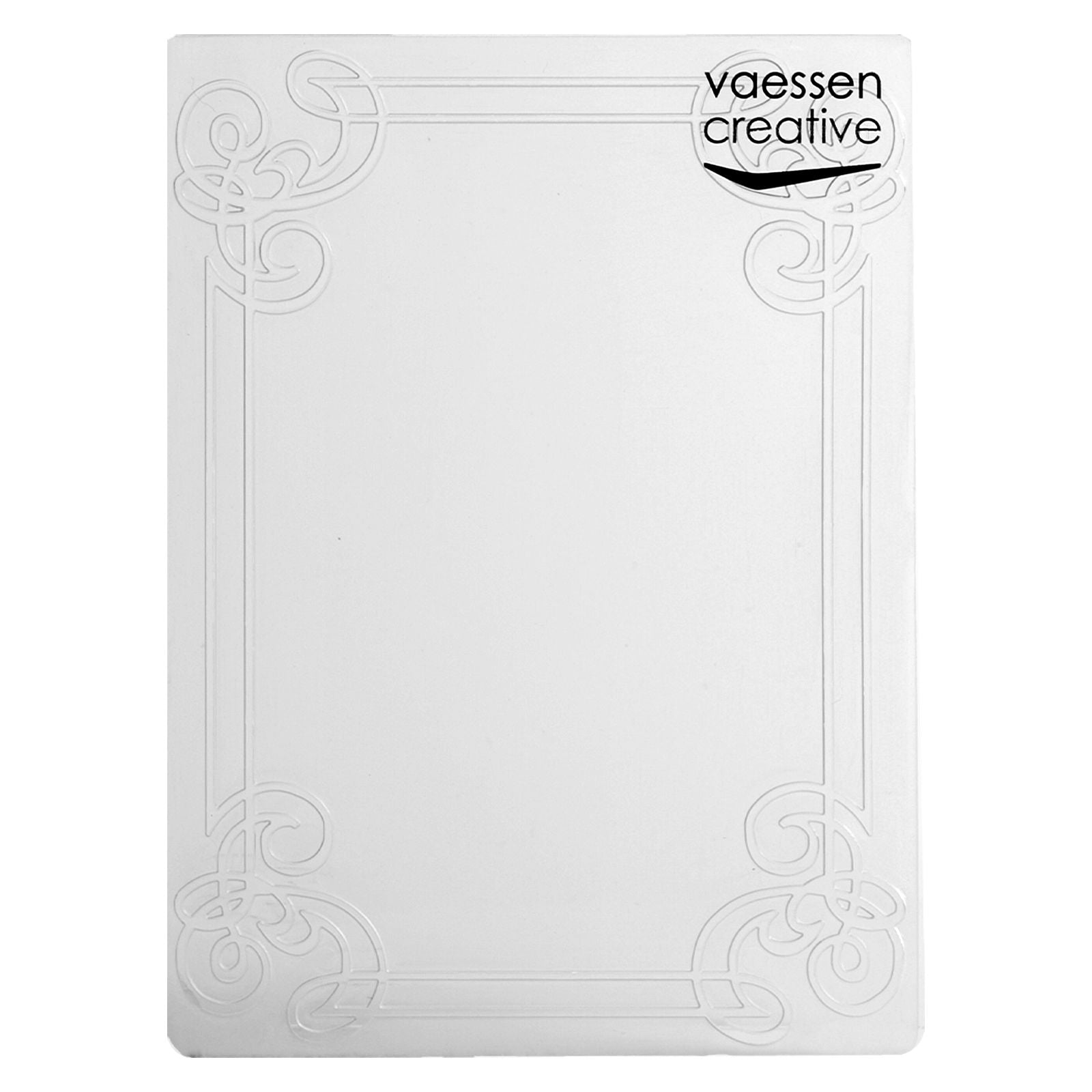 Vaessen creative • cadre de dossier en gaufrage avec décorations