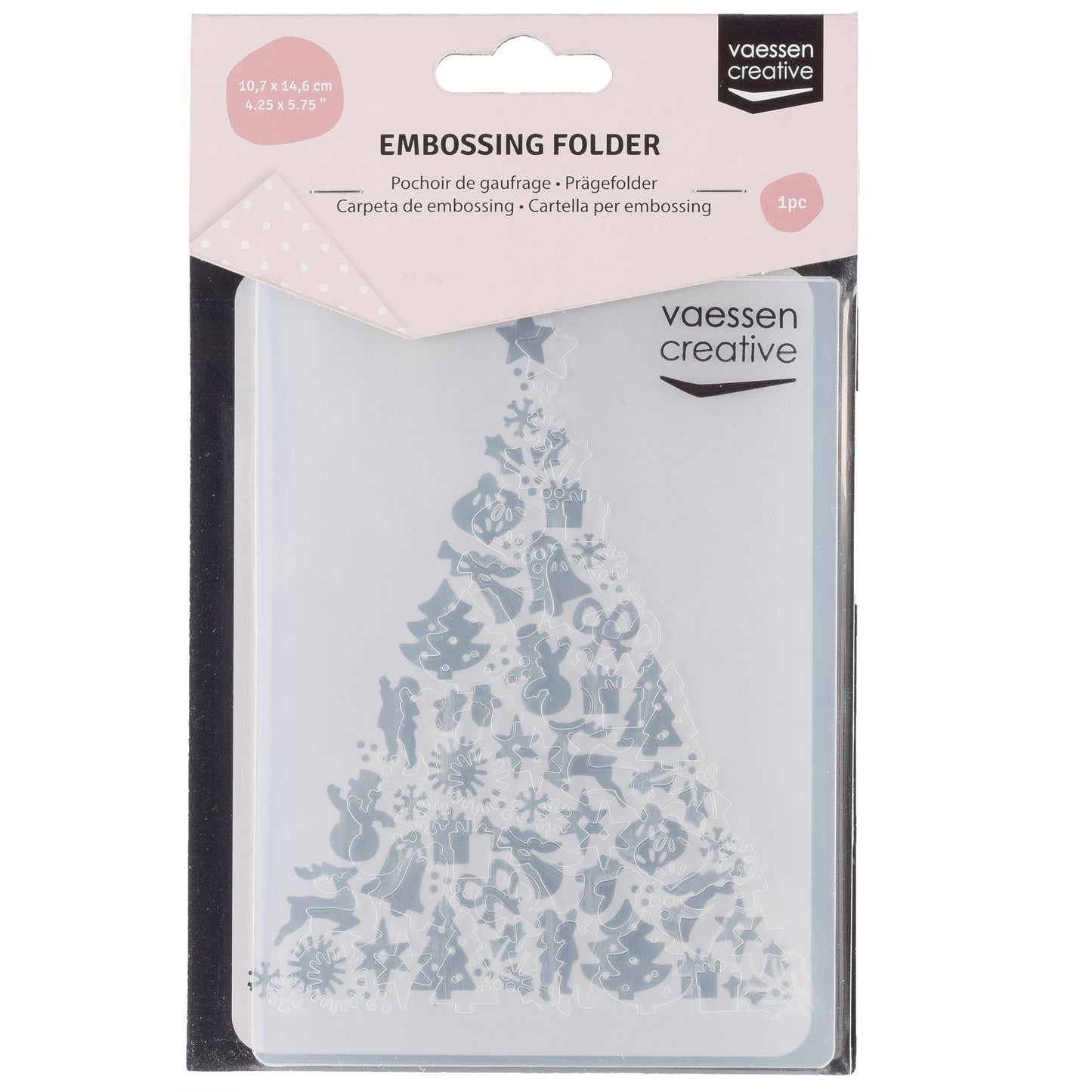 Vaessen creative • dossier de gaufrage arbre de Noël