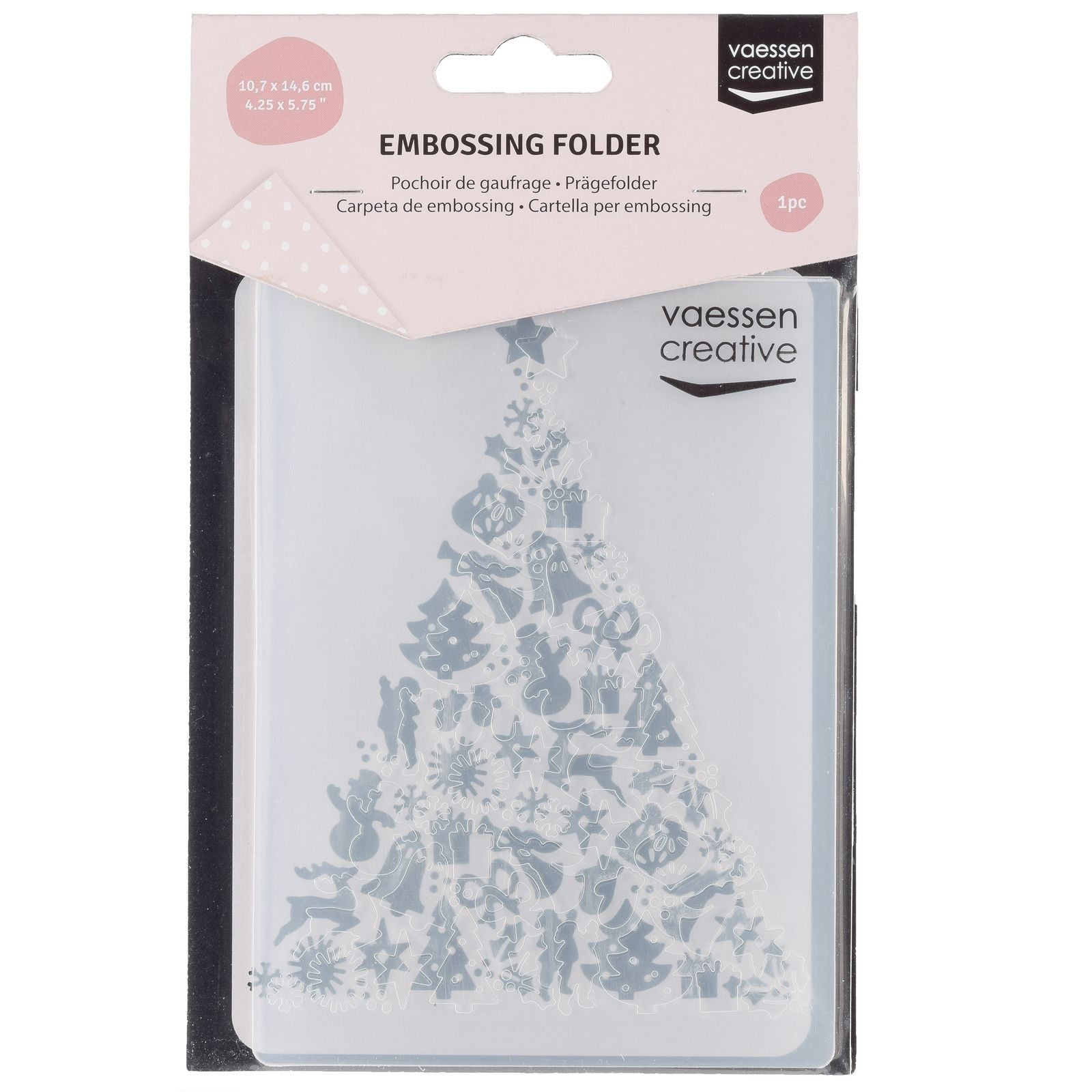 Vaessen creative • dossier de gaufrage arbre de Noël