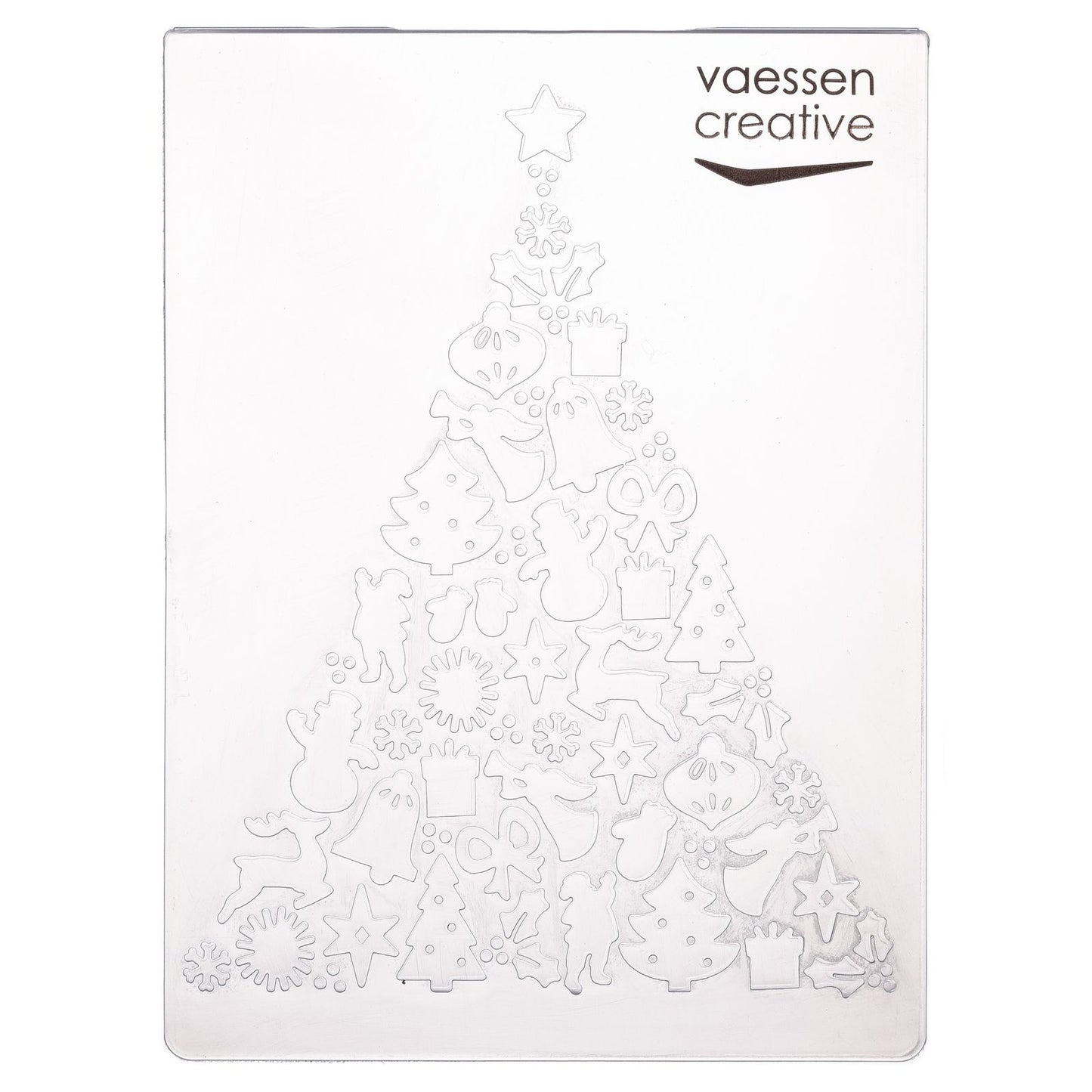 Vaessen creative • dossier de gaufrage arbre de Noël