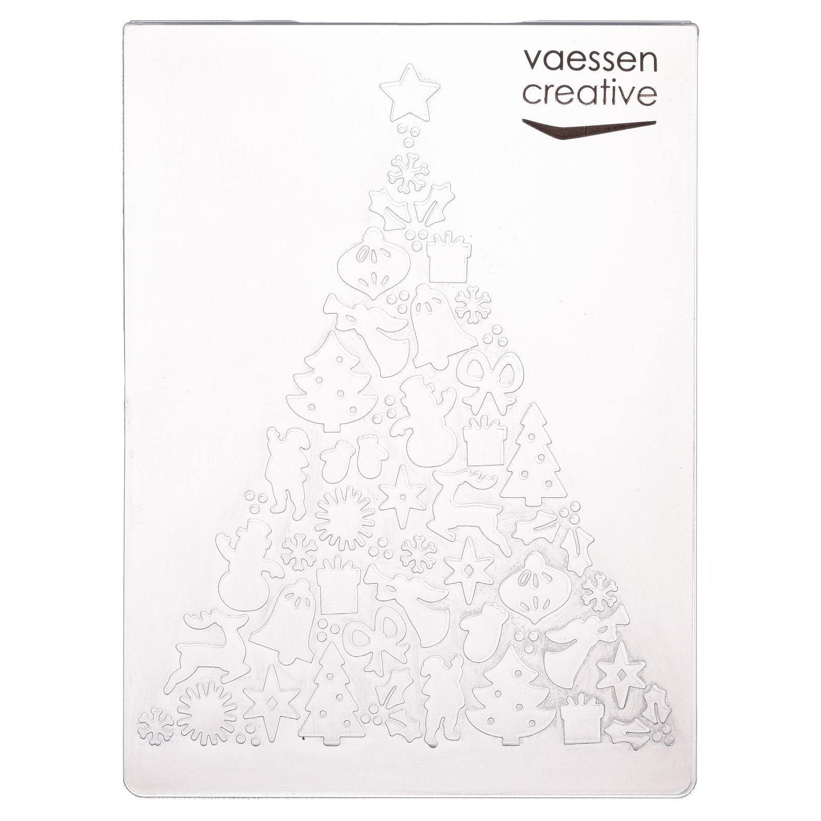 Vaessen creative • dossier de gaufrage arbre de Noël