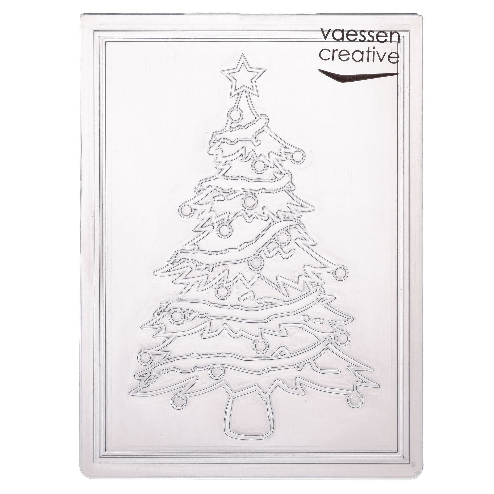 Vaessen creative • dossier de gaufrage figurines de sapin de Noël