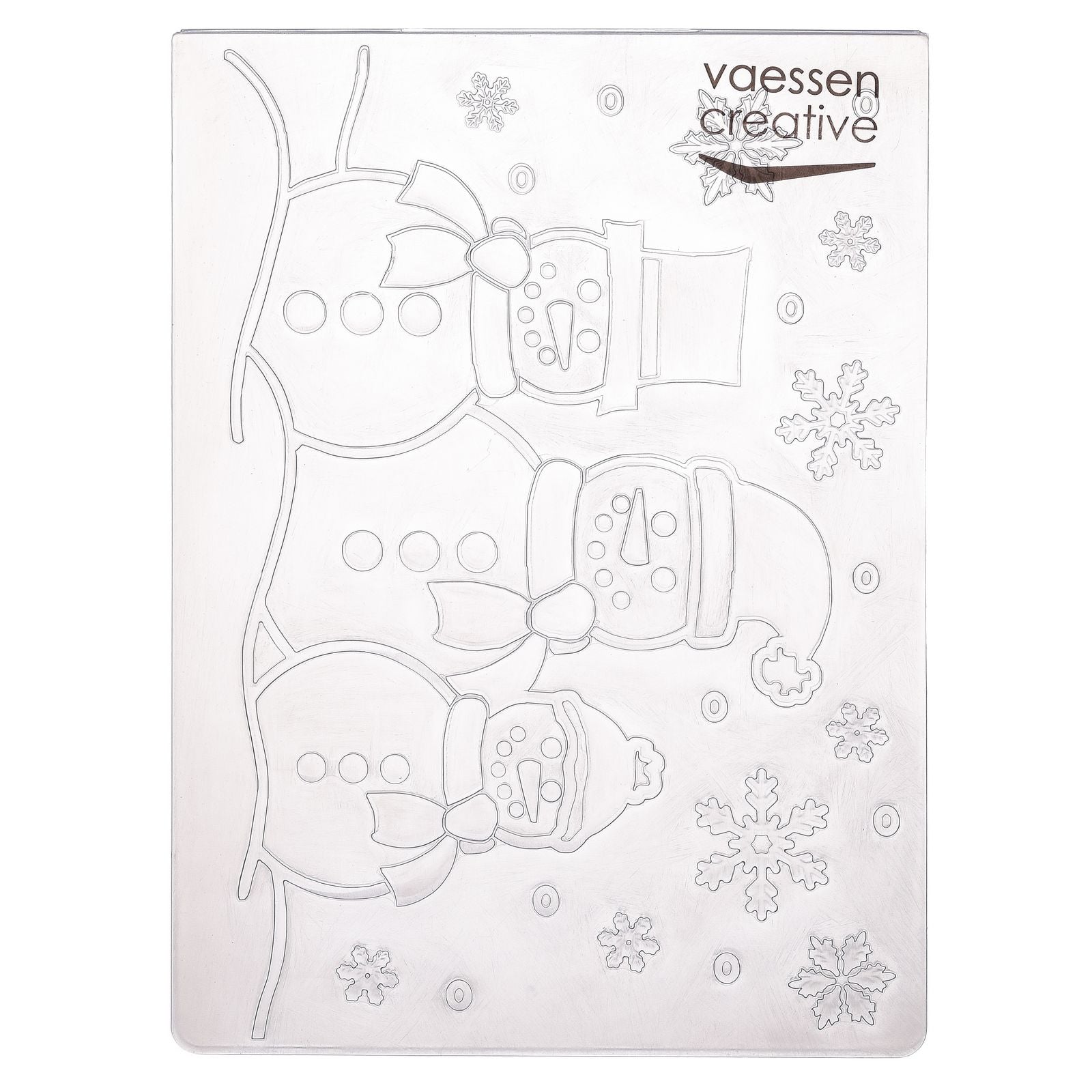 Vaessen creative • dossier de gaufrage bonhommes de neige