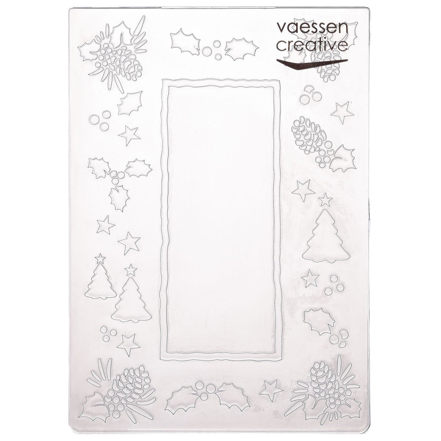 Vaessen creative • dossier de gaufrage pomme de pin