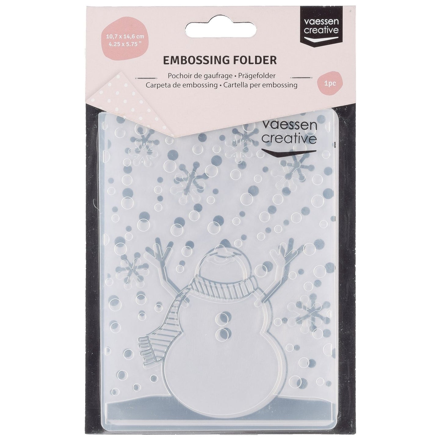 Vaessen creative • dossier de gaufrage bonhomme de neige