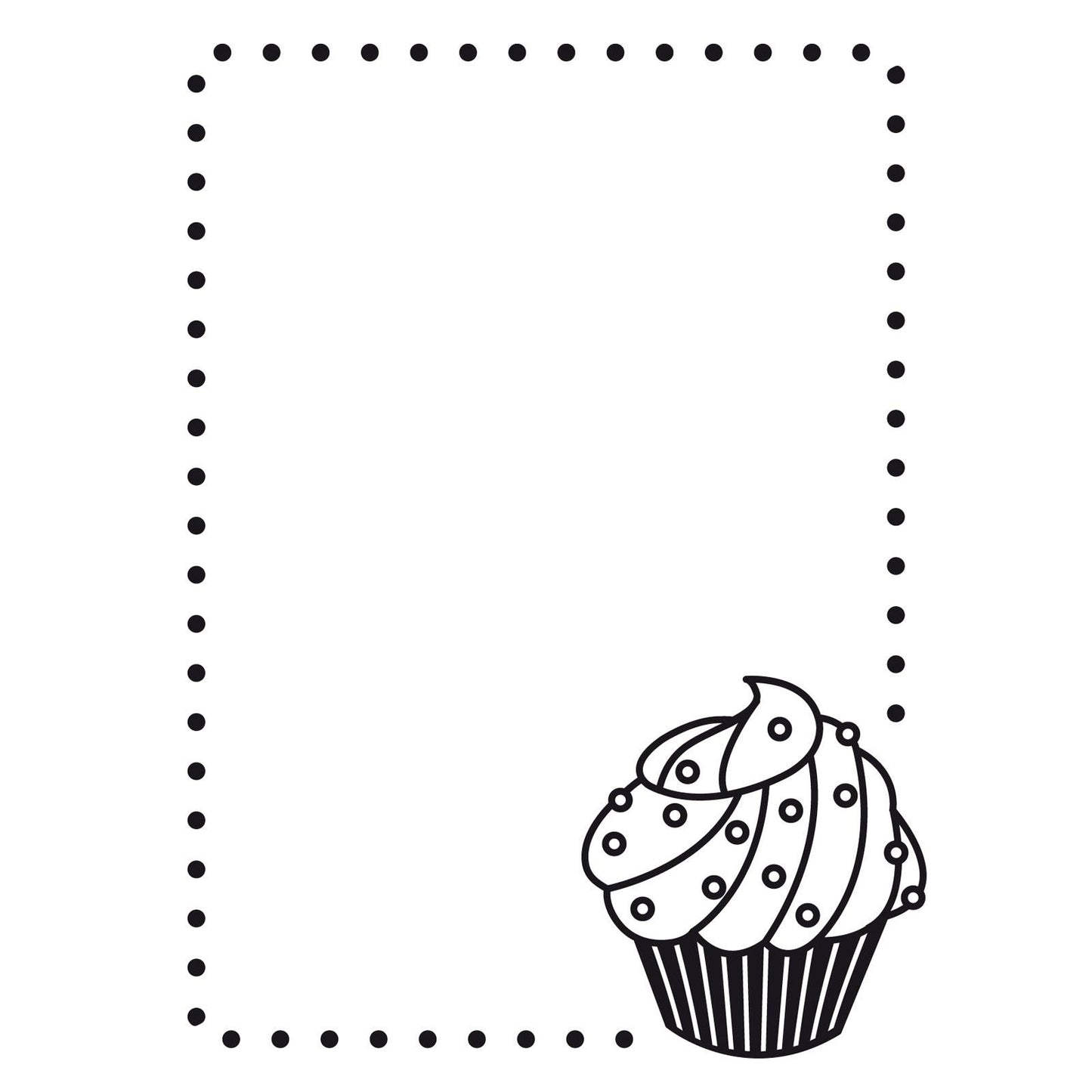 Vaessen creative • dossier de gaufrage coin cupcake