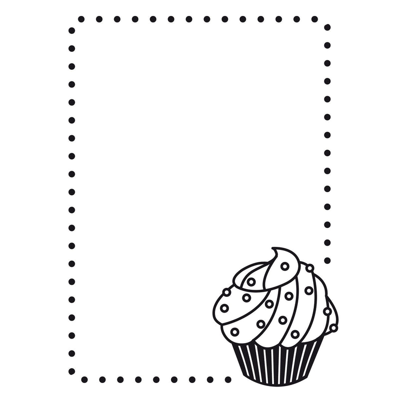 Vaessen creative • dossier de gaufrage coin cupcake