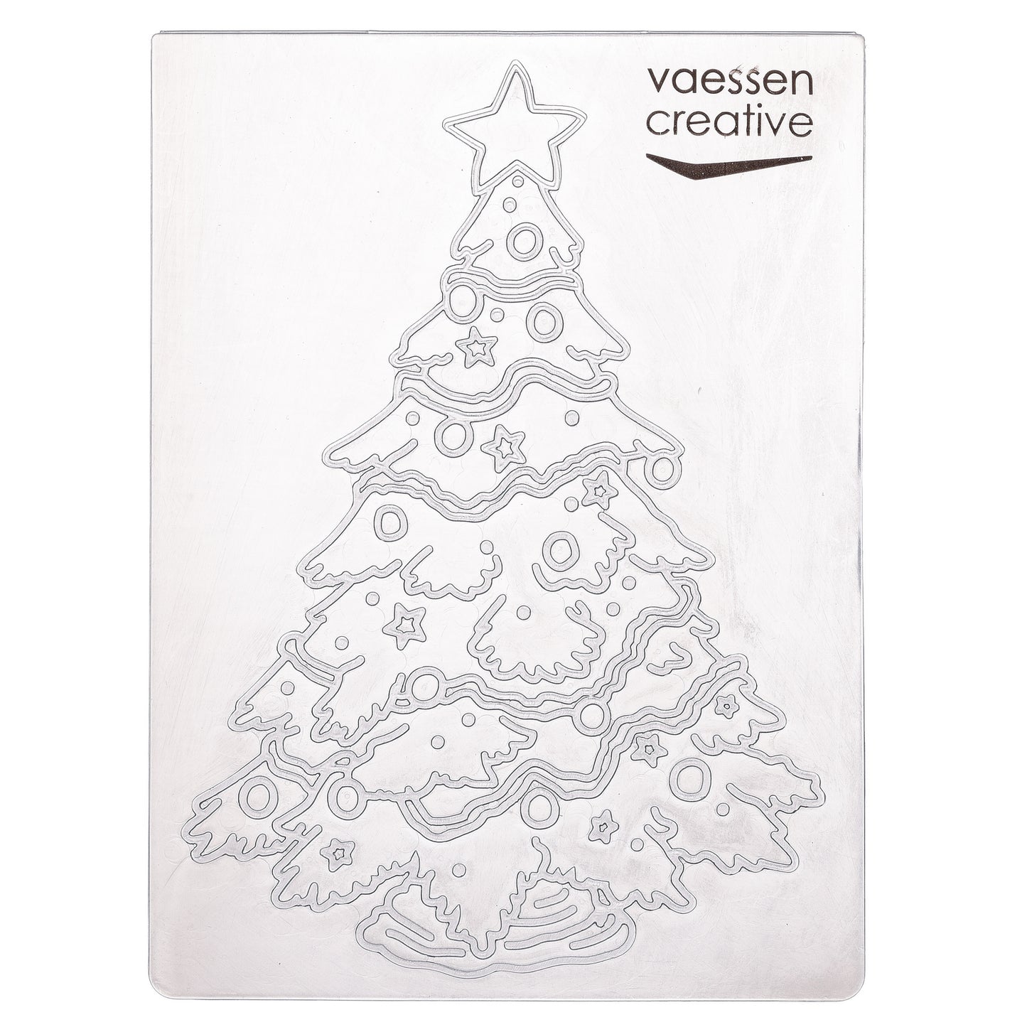 Vaessen creative • dossier de gaufrage Sapin de Noël grand