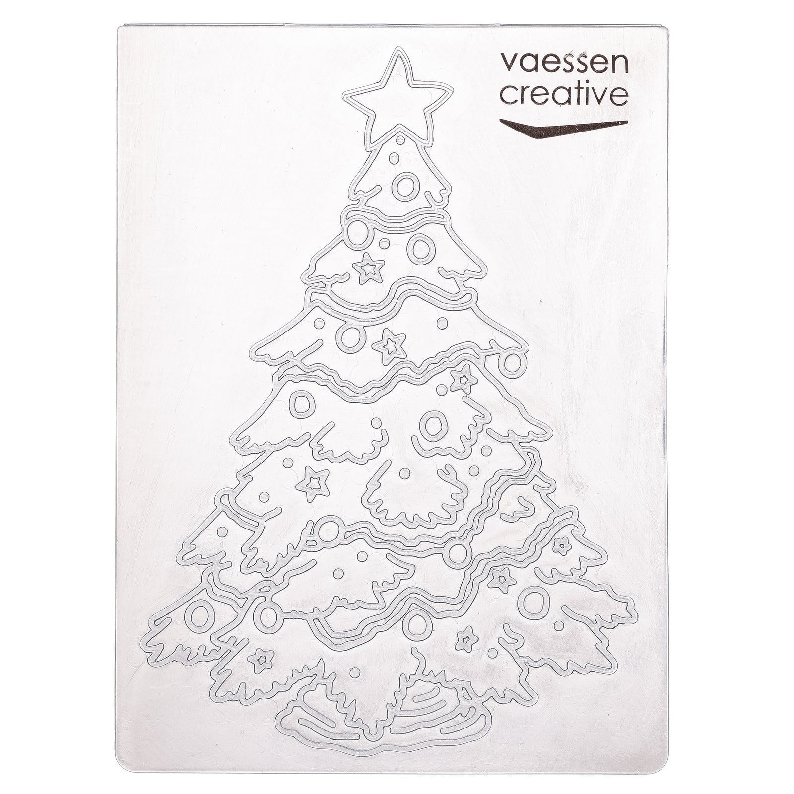 Vaessen creative • dossier de gaufrage Sapin de Noël grand