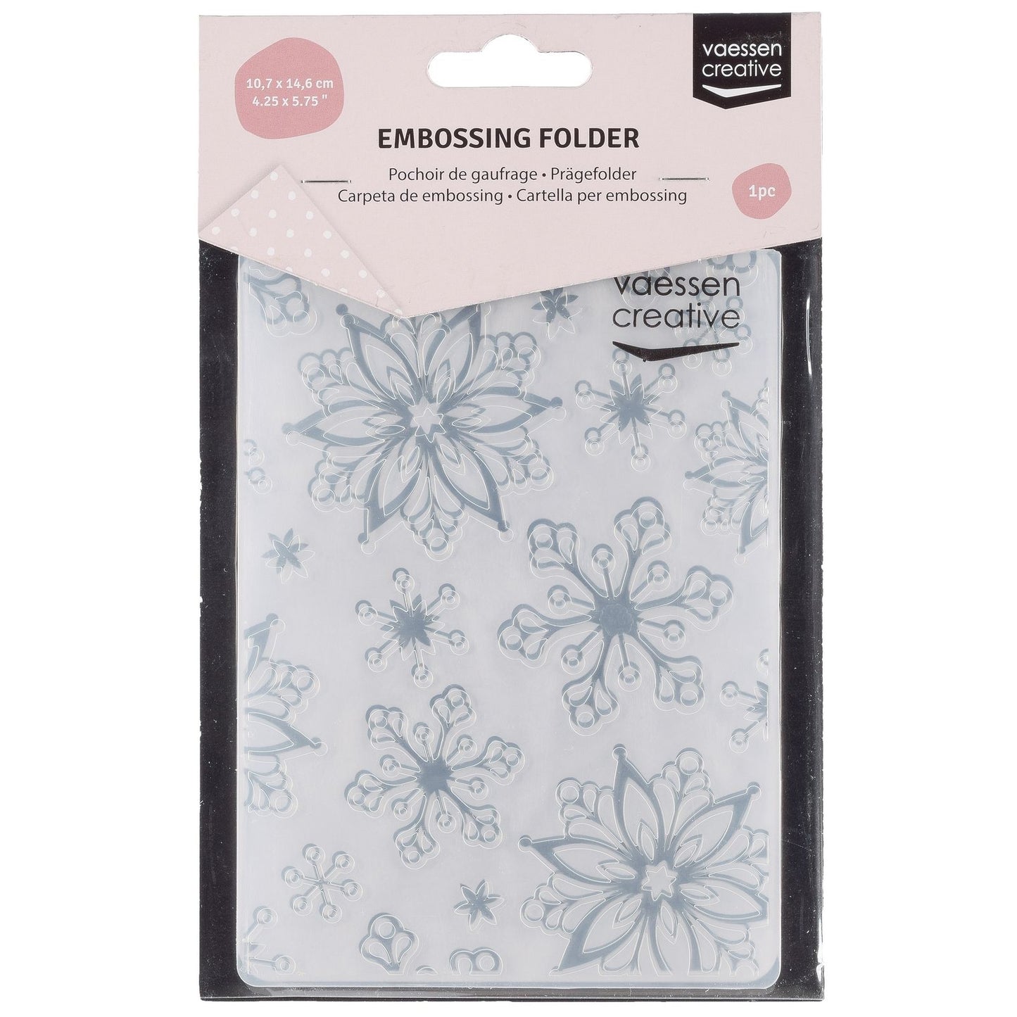 Vaessen creative • dossier de gaufrage grands flocons de neige