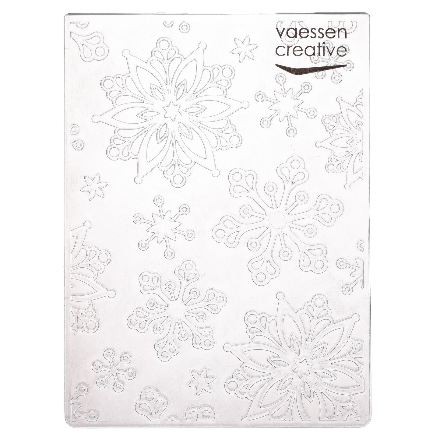 Vaessen creative • dossier de gaufrage grands flocons de neige