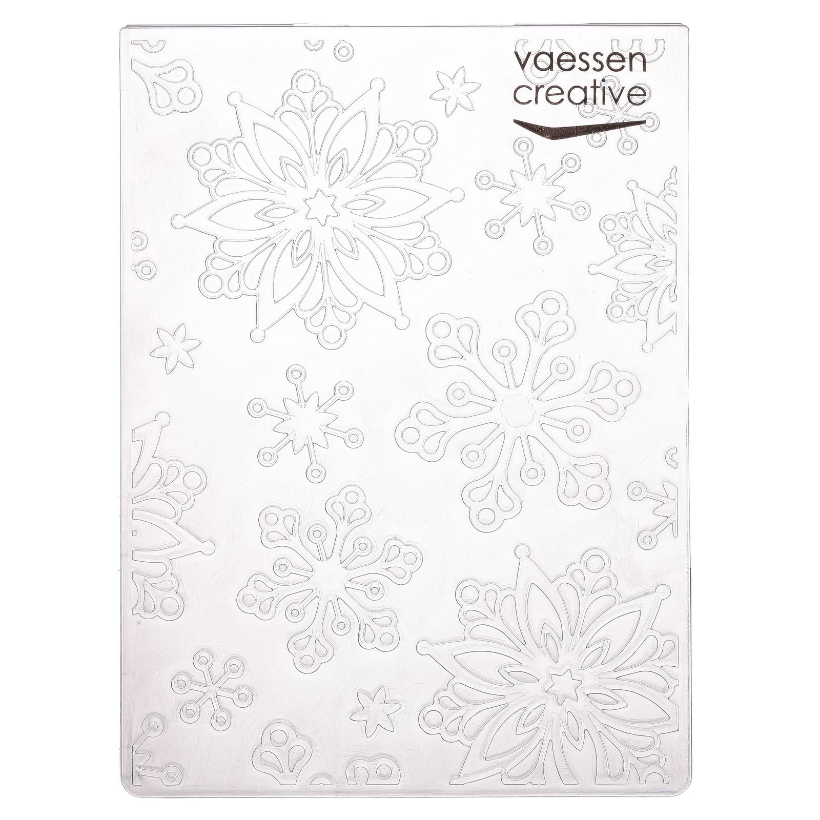 Vaessen creative • dossier de gaufrage grands flocons de neige