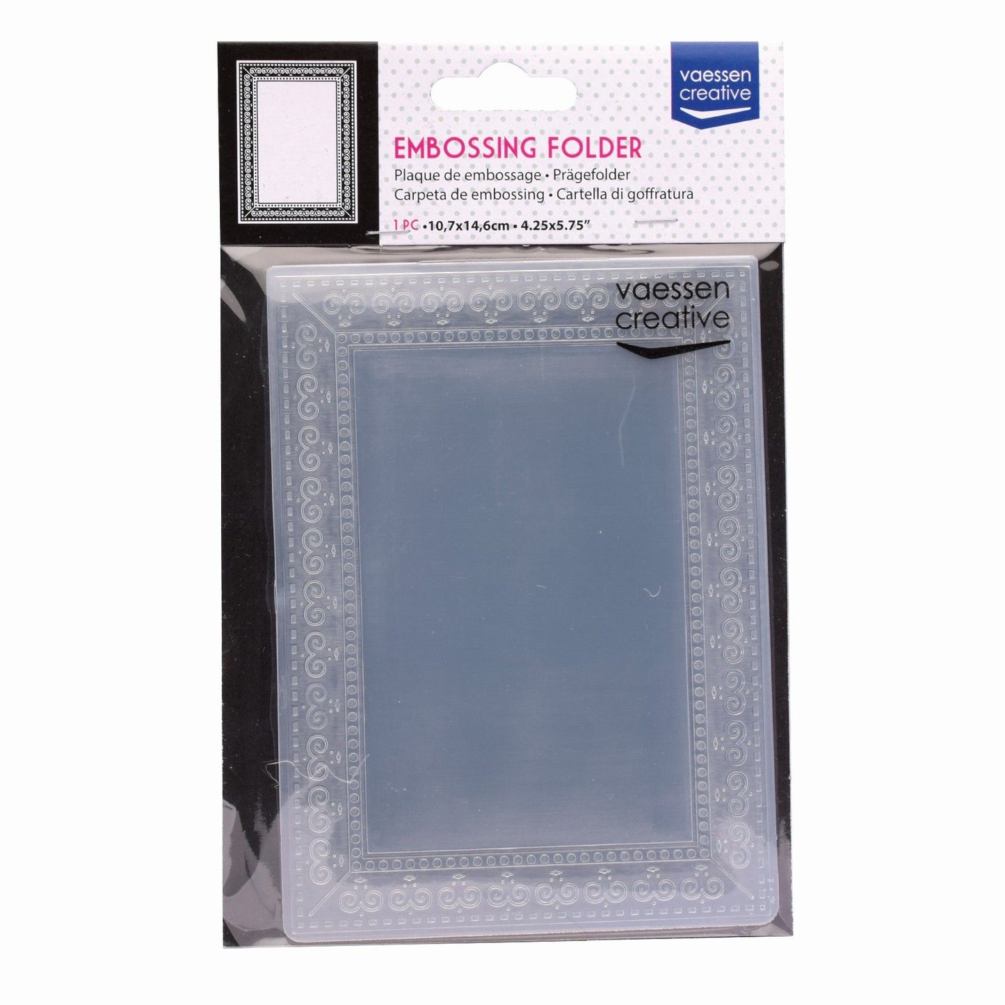 Vaessen creative • cadre photo dossier de gaufrage