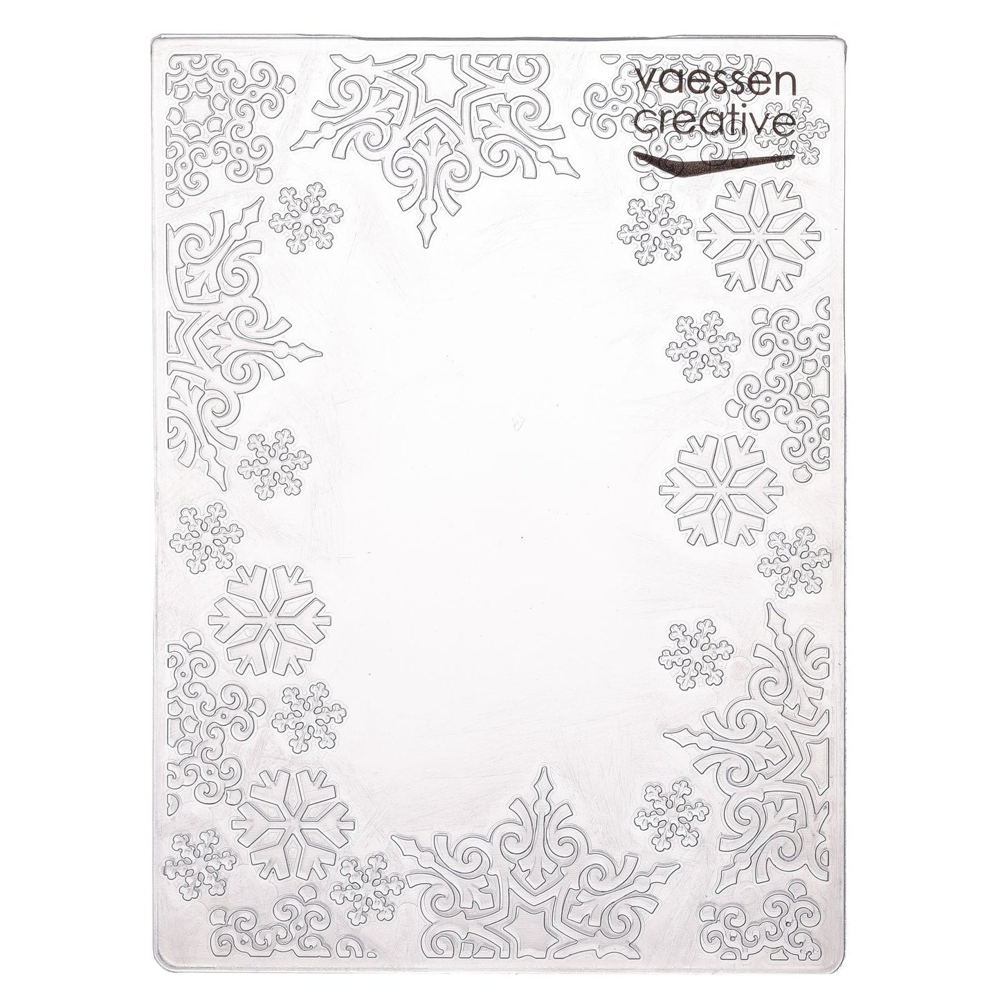 Vaessen creative • dossier de gaufrage cadre flocon de neige