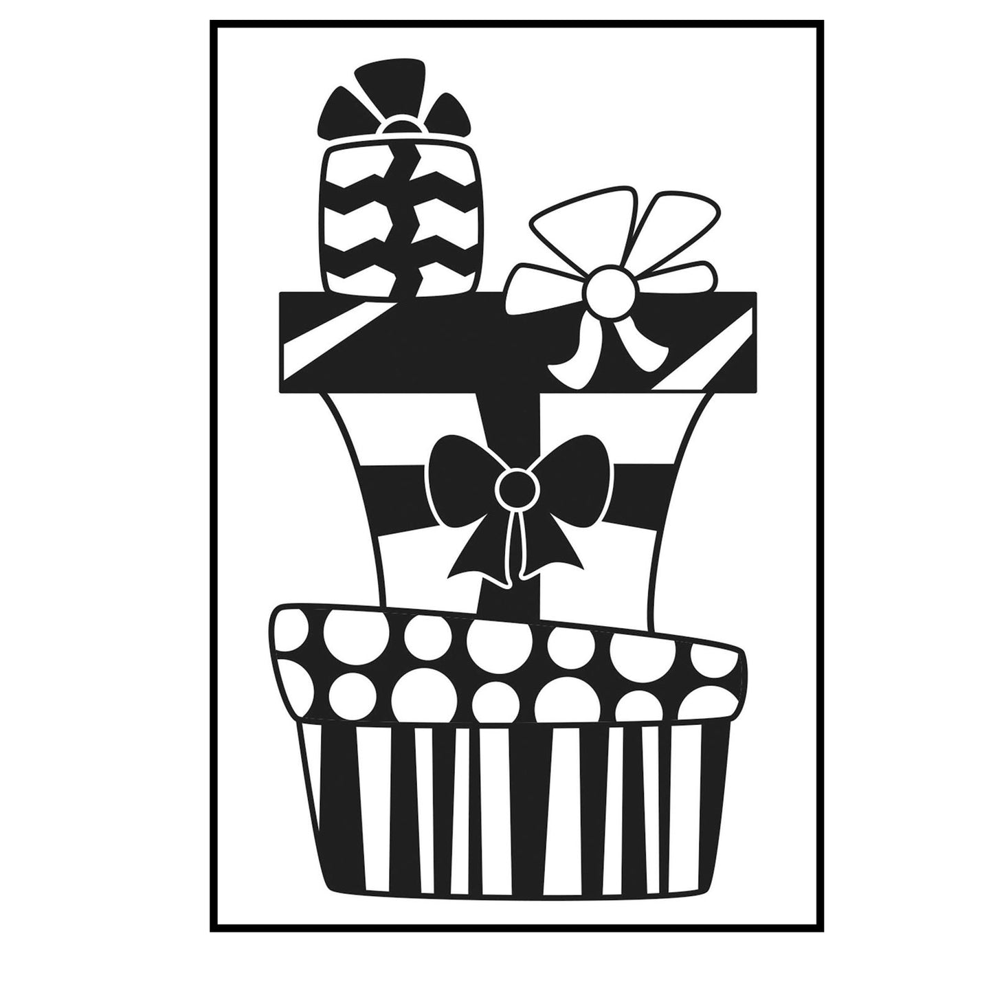 Vaessen creative • dossier de gaufrage pile de cadeaux