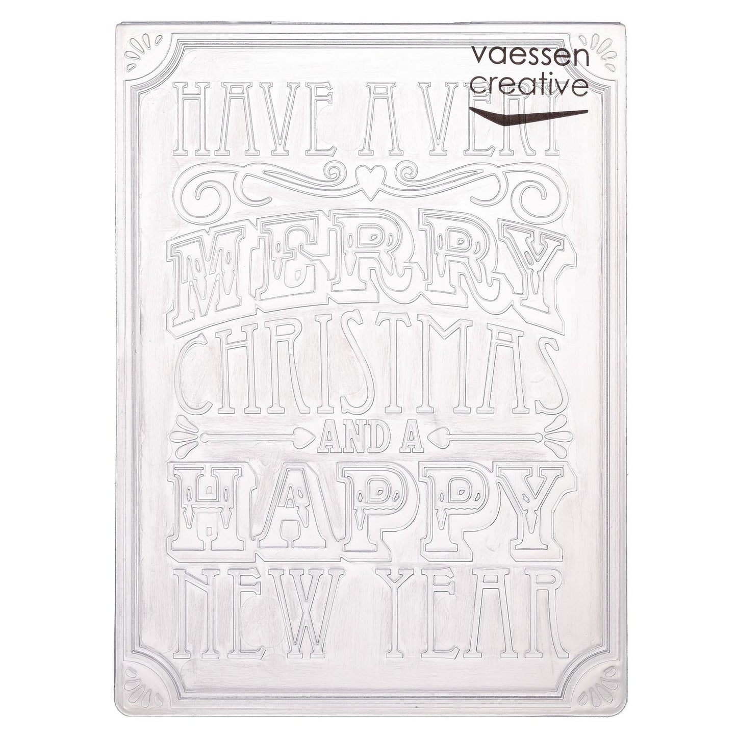Vaessen creative • dossier de gaufrage vers de Noël