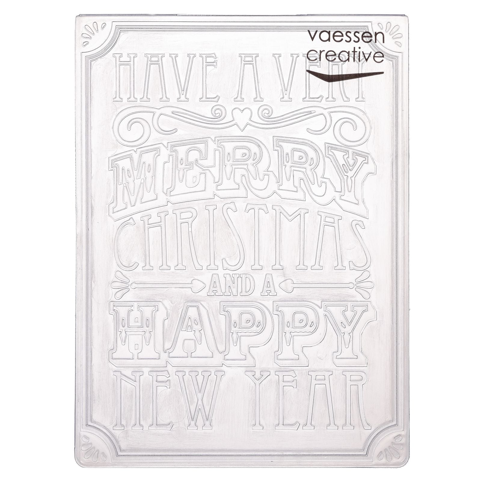 Vaessen creative • dossier de gaufrage vers de Noël