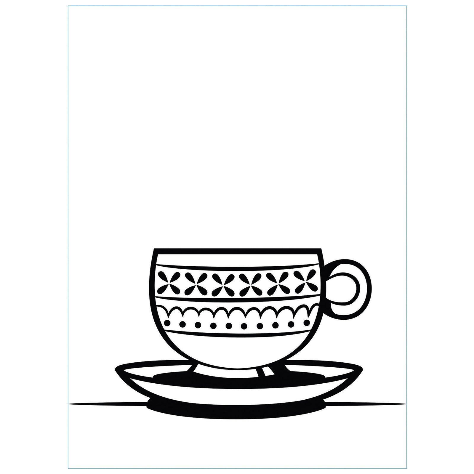 Vaessen creative • dossier de gaufrage soucoupe tasse à thé