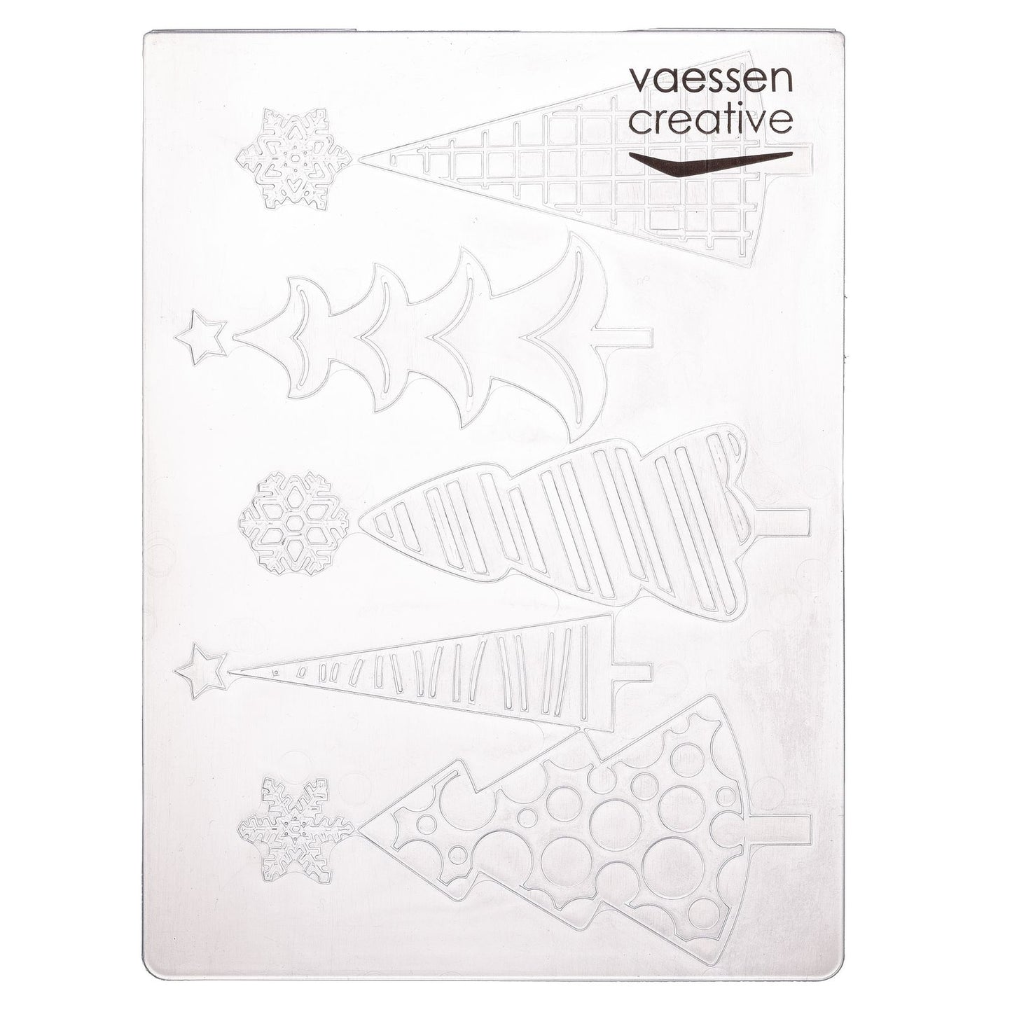 Vaessen creative • dossier de gaufrage Arbres de Noël