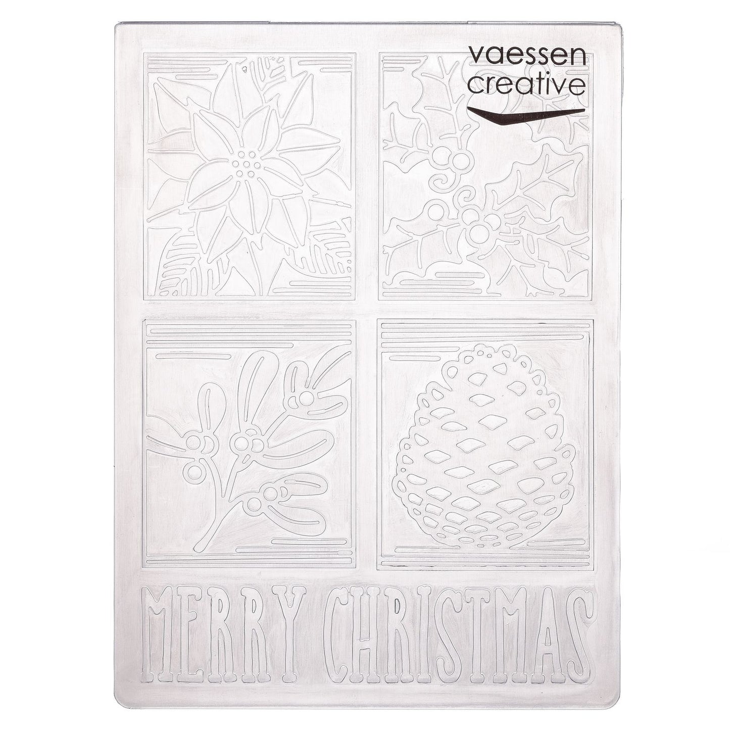 Vaessen creative • dossier de gaufrage Etiquettes de Noël