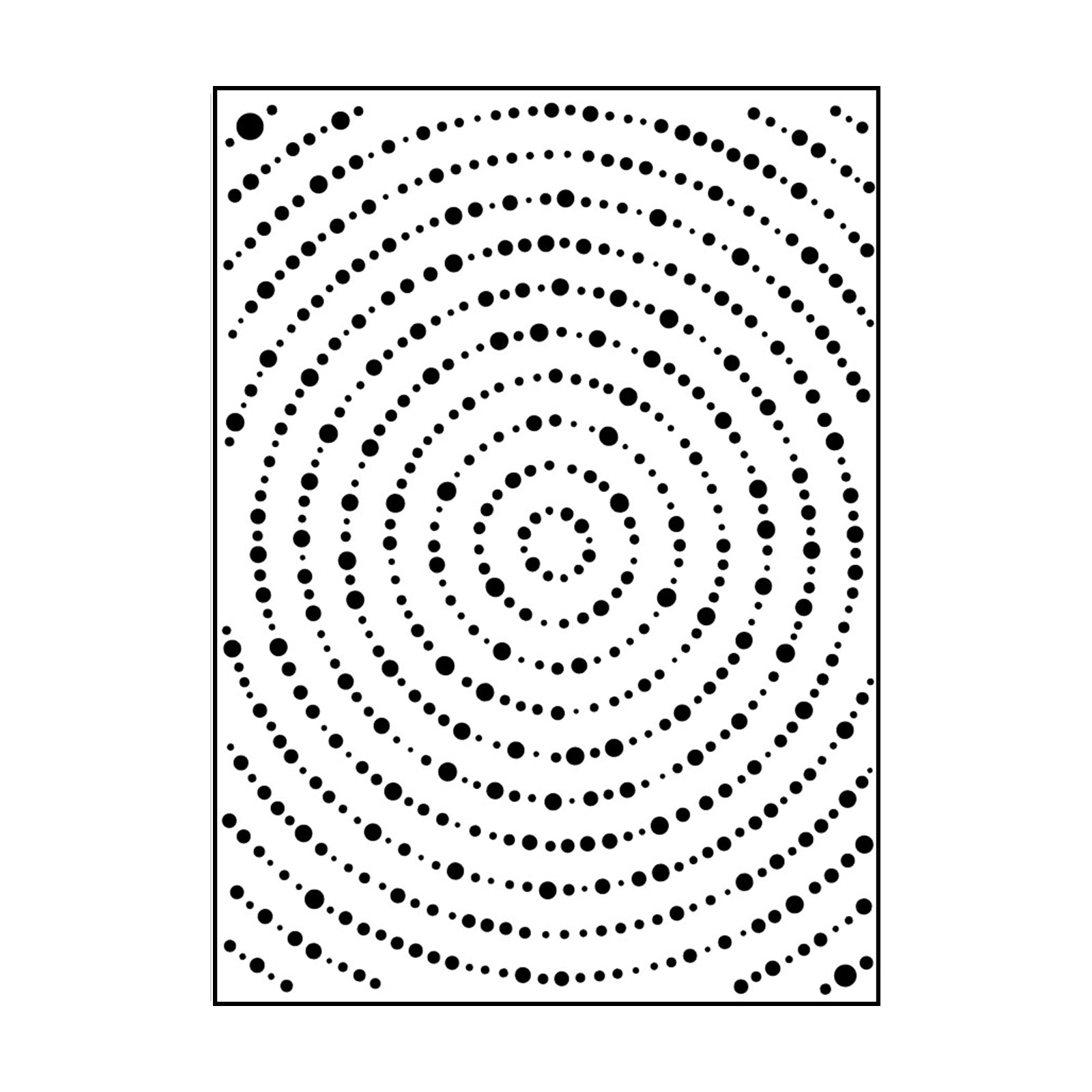 Vaessen creative • dossier de gaufrage cercles d'arbre points