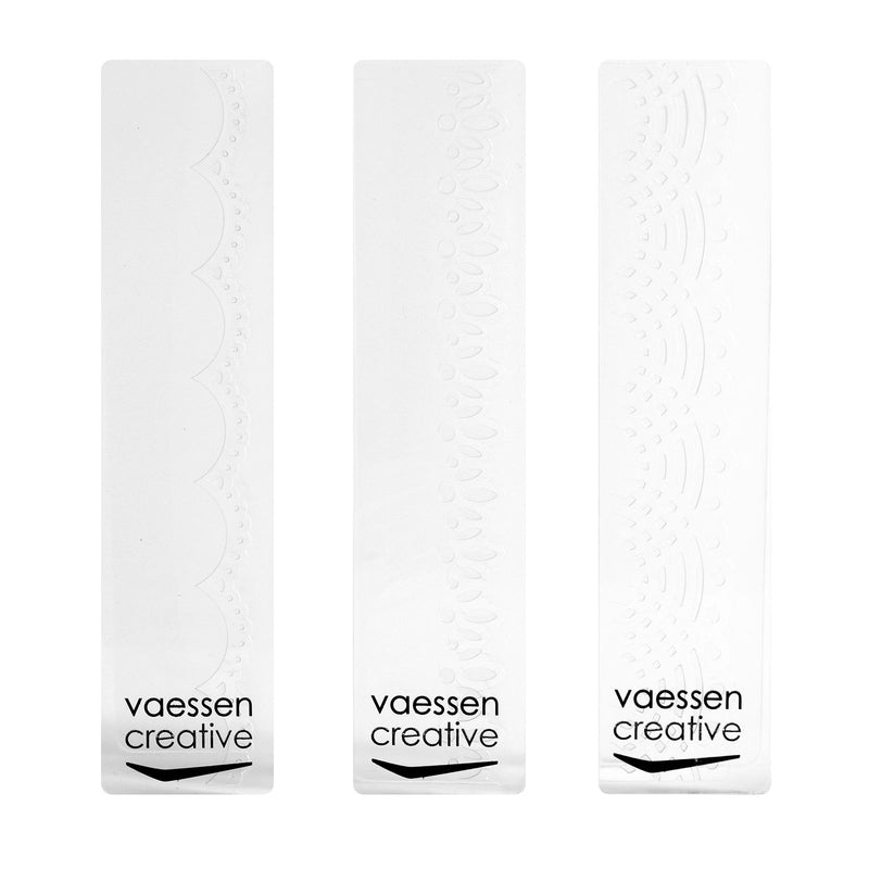 Vaessen creative • dossier de gaufrage bords décoratifs 3 pcs.