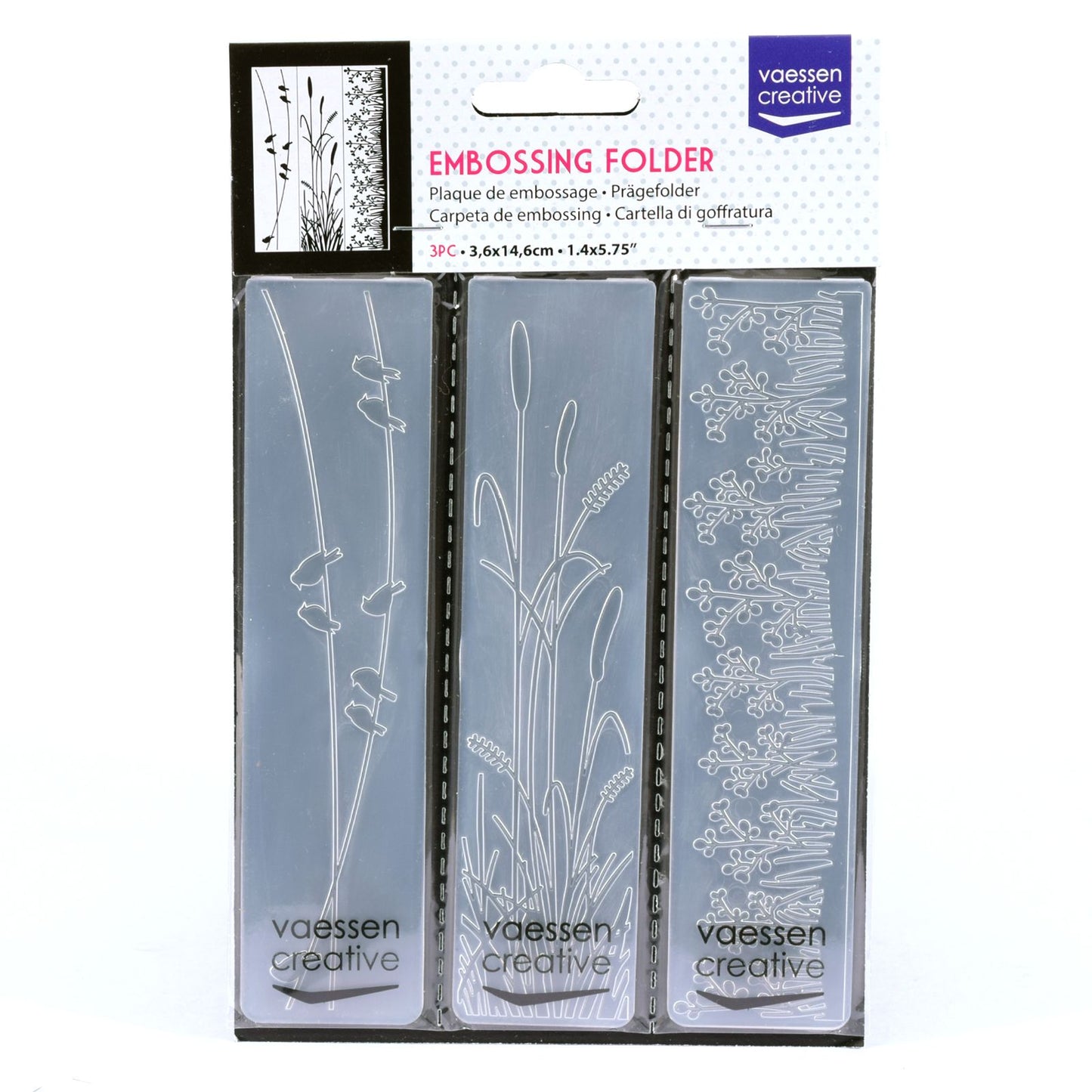 Vaessen creative • dossier de gaufrage cadre nature 3 pcs.