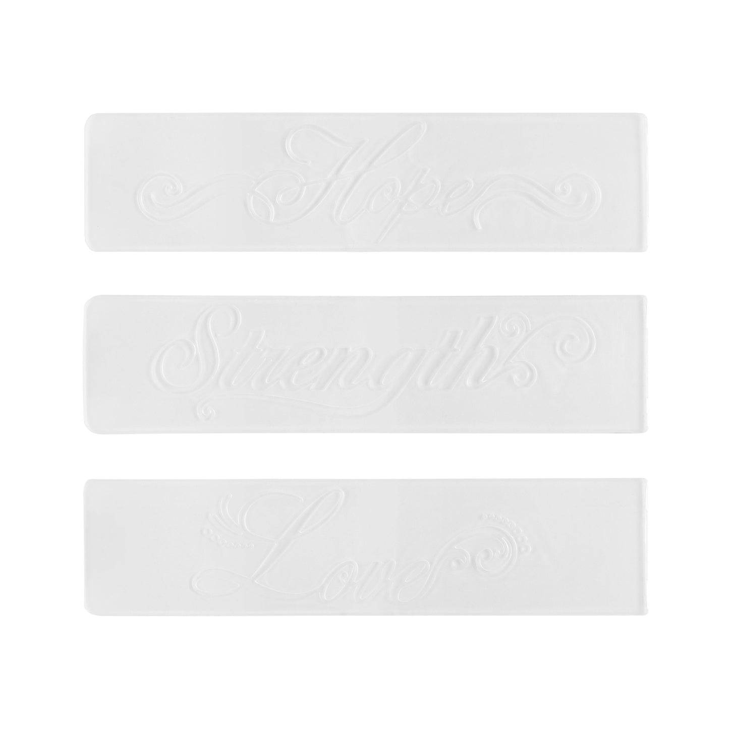 Vaessen creative • dossier de gaufrage Hope Strength Love 3pcs.