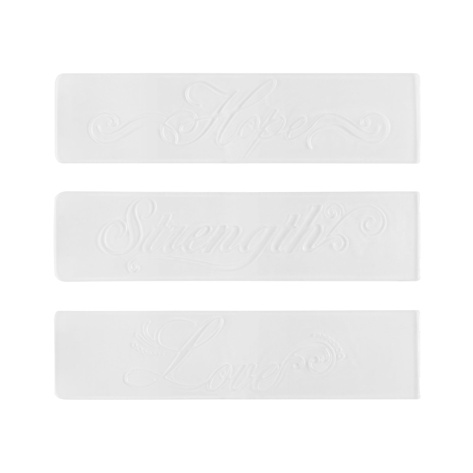 Vaessen creative • dossier de gaufrage Hope Strength Love 3pcs.