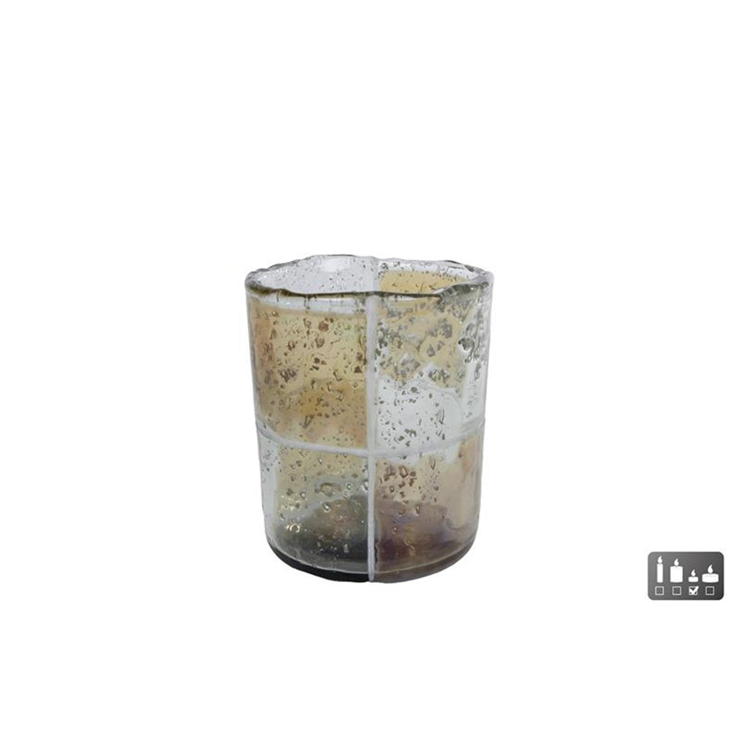 Cosydecor photophore blocs verre 7,5x7,5x9cm