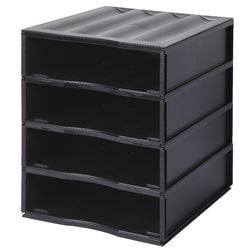 Ensemble de tiroirs empilables paperflow noir 3289716