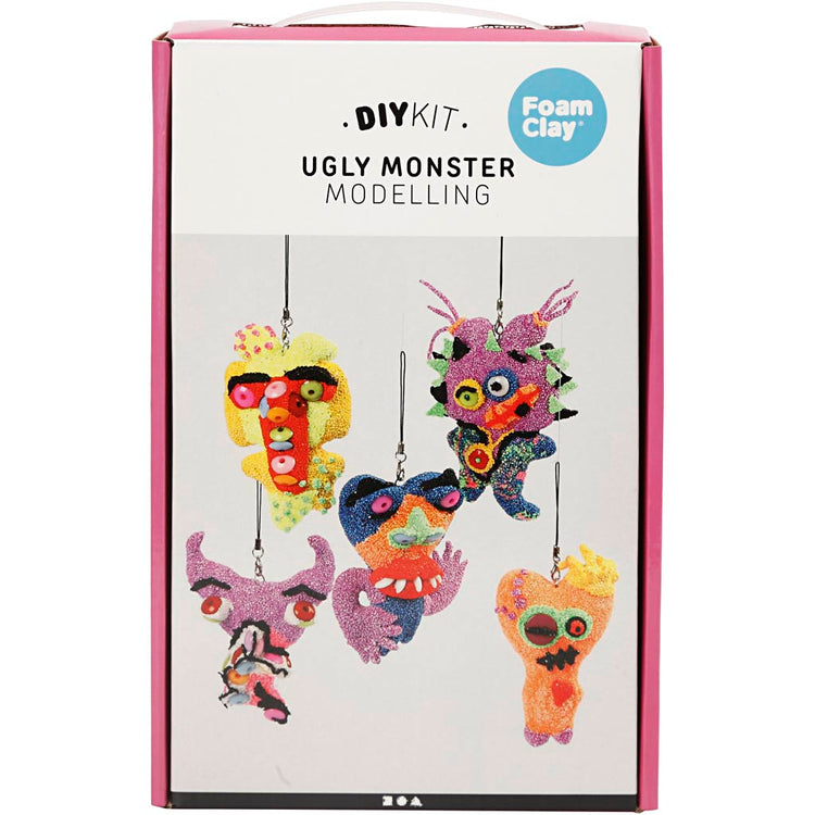 Monstres moches en argile mousse, 1 set