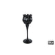 Cosydecor photophore tulipe verre noir 7x7x22cm
