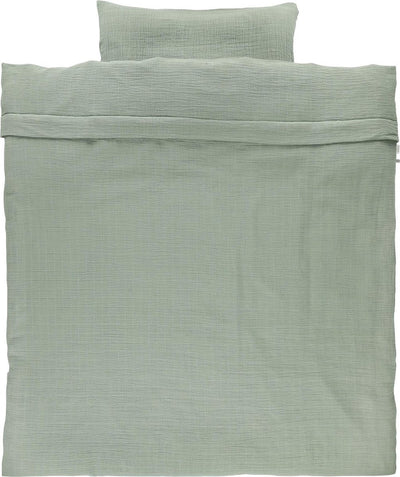 Couvre-lit Trixie - bliss olive - les rêves d'anaïs - housse de couette 100x135cm - incl. taie d'oreiller assortie 60x40cm