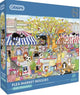 Gibsons puzzle marché aux puces moggies 1000 pièces chats animaux.