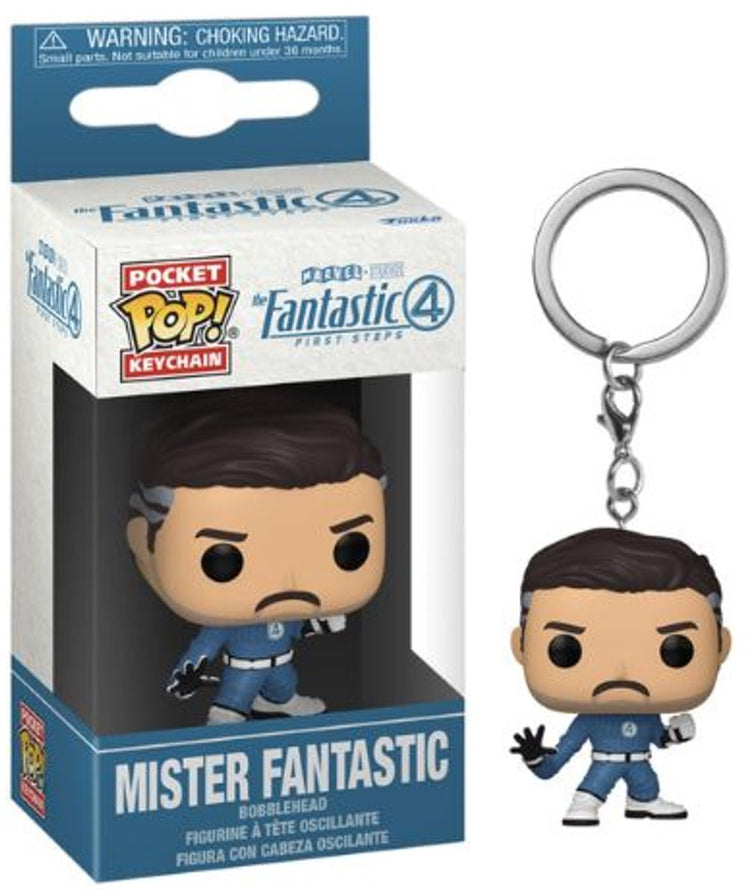 Funko poche pop! porte-clés fantastique 4 : premiers pas - monsieur fantastique