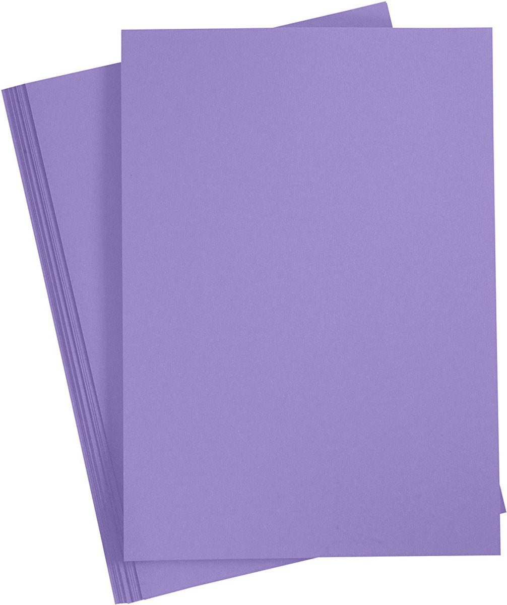 Creativ company carton coloré violet A4, 20 feuilles