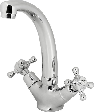 Robinet de lavabo Plieger Charleston – robinet de lavabo – deux boutons – robinet de lavabo classique – chrome