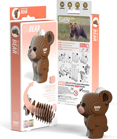 Puzzle 3D Eugy - ours - animaux sauvages - durable - collectionnez-les tous - 6 ans