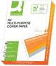 Papier de copie premium Q-connect, ft a4, 75 g, boîte de 5 pièces de 500 feuilles, blanc