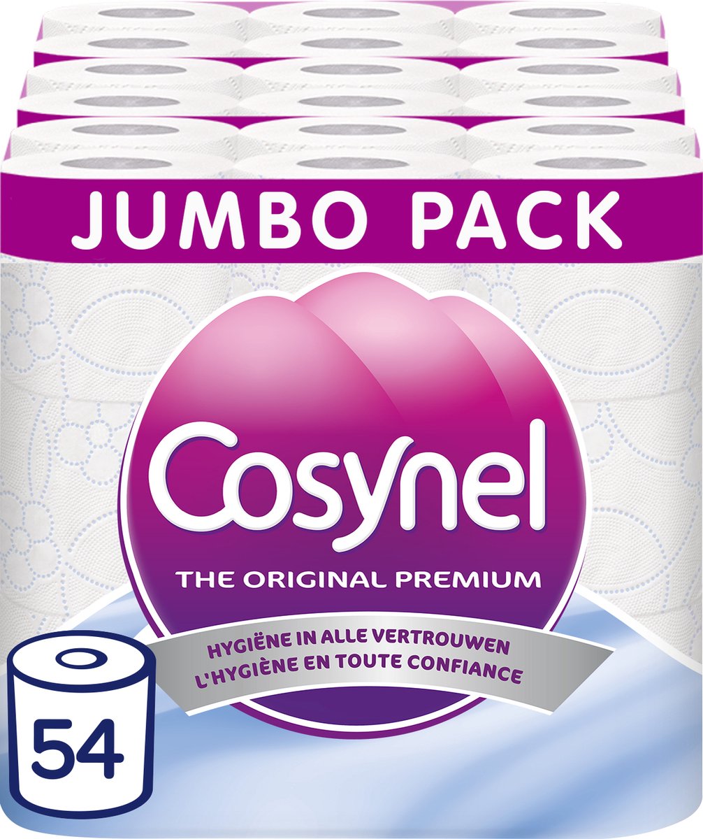 Papier toilette Cosynel - 54 rouleaux - 3 épaisseurs