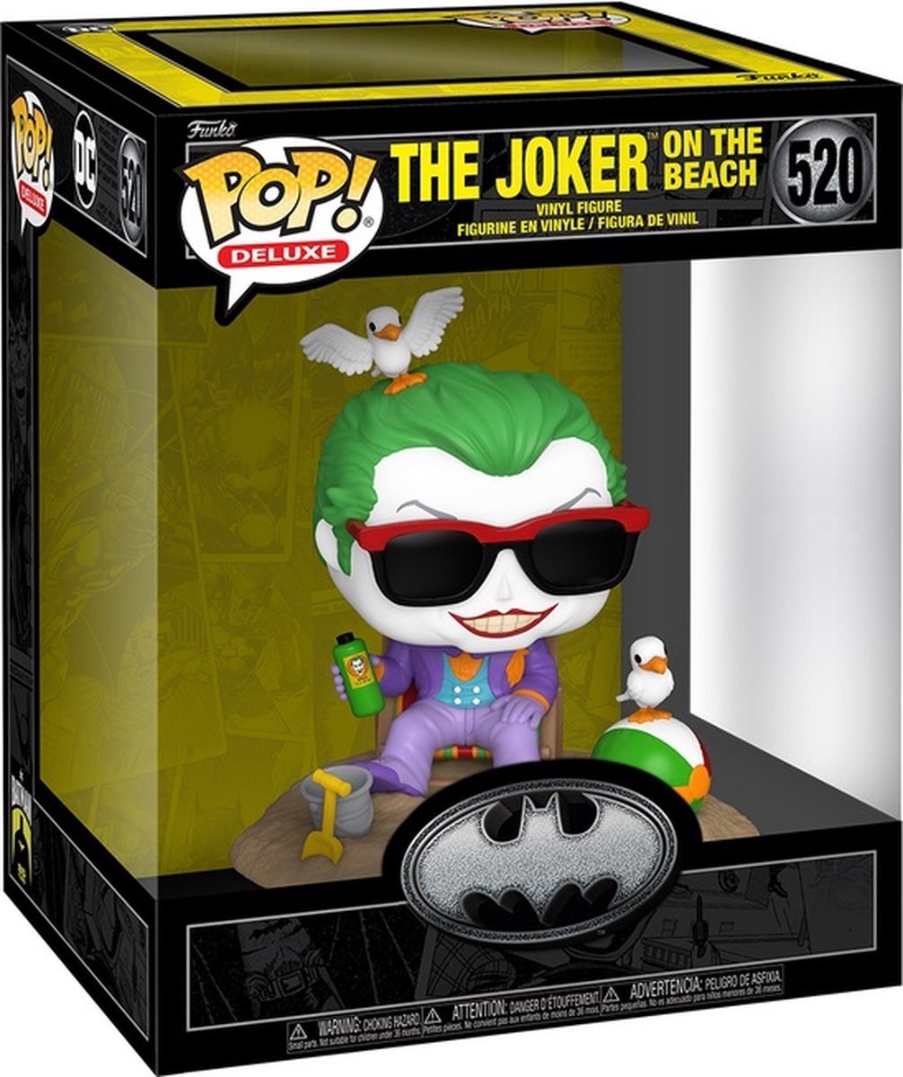 Funko pop deluxe : batman 85ème anniversaire - joker (sur la plage) pop #520