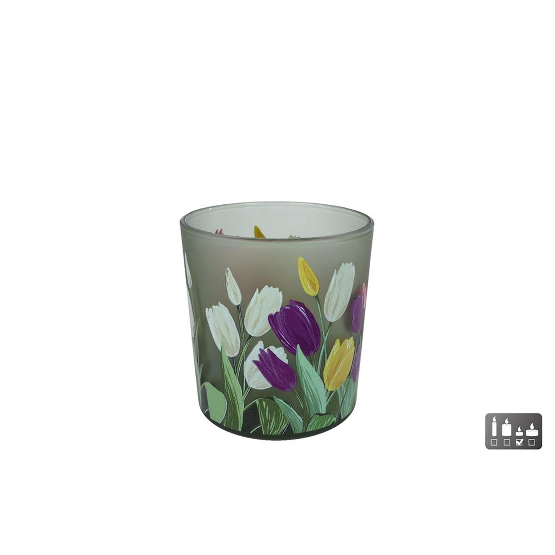 Solder Tulp Tulp S Verre multicolore 7.5x7.5x8cm