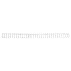 Reliure métallique à dos gbc wirebind 34 a4 blanc 9,5 mm pour 75 feuilles