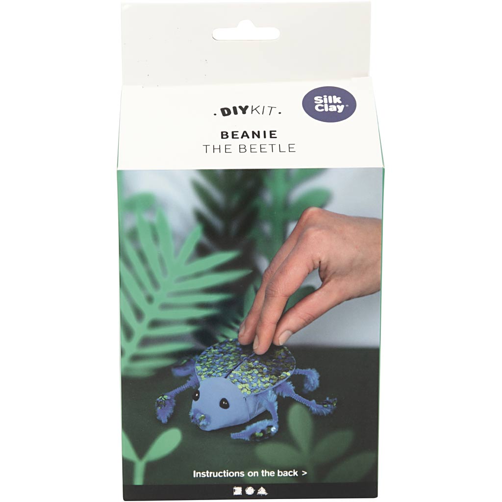 Bonnet en argile de soie le scarabée, 1 set