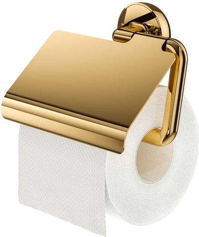 Tiger Cooper - Porte-rouleau de papier toilette sans rabat - Porte-rouleau de papier toilette - sans perçage - perçage ou collage - or
