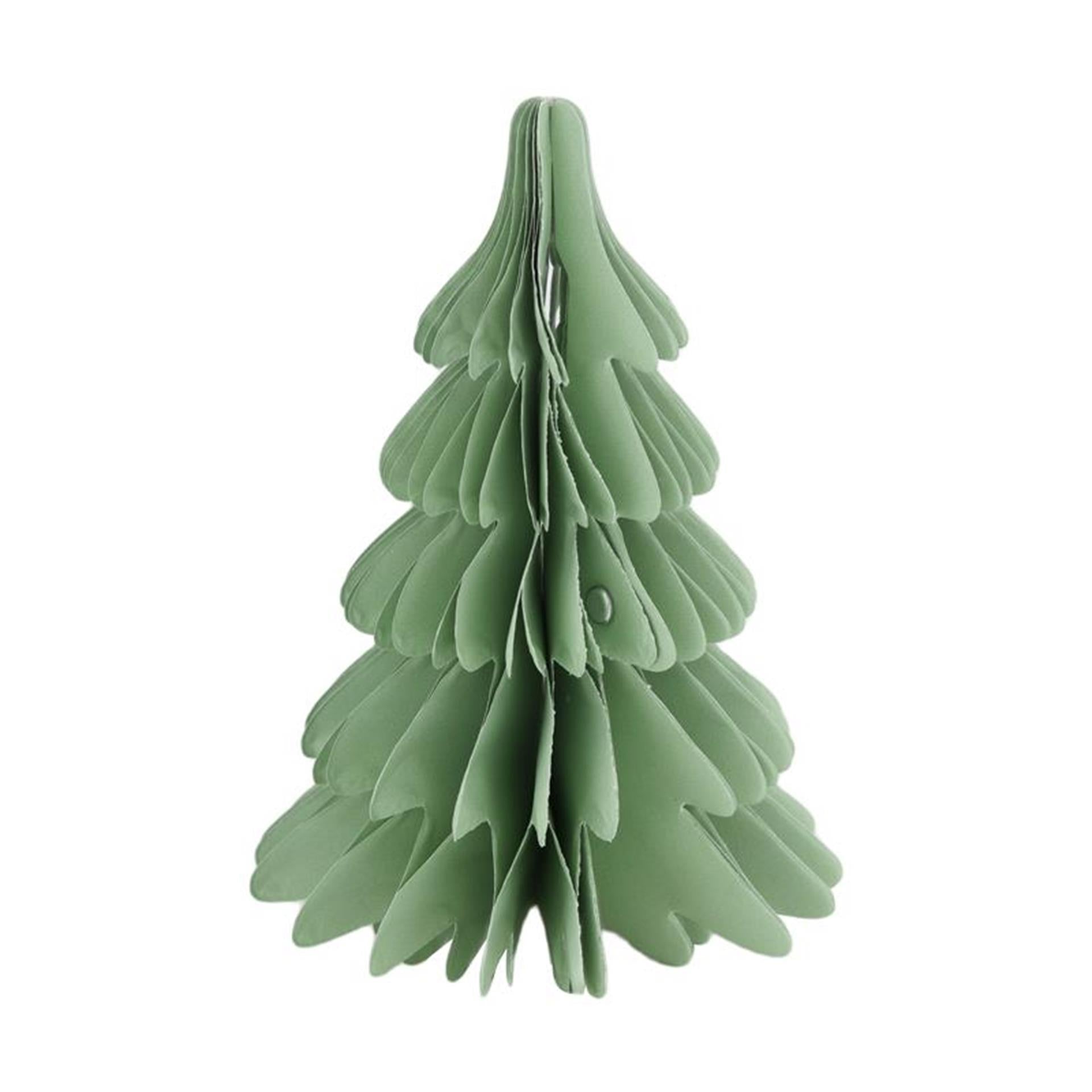 Dijk natural collections papier sapin de Noël 12x12x18cm vert clair