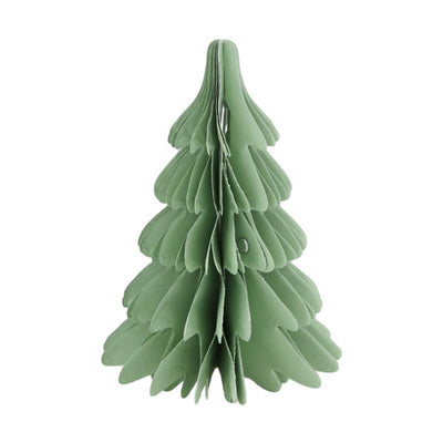 Dijk natural collections papier sapin de Noël 12x12x18cm vert clair