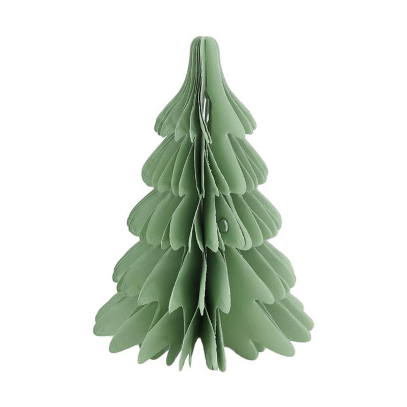 Dijk natural collections papier sapin de Noël 12x12x18cm vert clair
